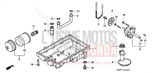 OIL PAN/OIL PUMP CBF5004 de 2004